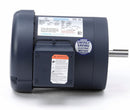 Leeson 1/2 HP 50 Hz Motor,3-Phase,1425 Nameplate RPM,220/380/440 Voltage,Frame 56C - 114891