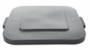 Rubbermaid BRUTE Series, Trash Can Top, Square, Flat, 28 gal, Gray - FG352700GRAY