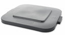 Rubbermaid BRUTE Series, Trash Can Top, Square, Flat, 28 gal, Gray - FG352700GRAY