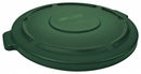 Rubbermaid BRUTE Series, Trash Can Top, Round, Flat, 20 gal, Green - FG261960DGRN