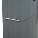 Rubbermaid 1 1/2 gal Cigarette Receptacle, 42 1/4 in Height, 16 1/2 in Base Dia., Metal, Silver - FGR93400SM