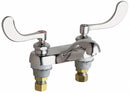 Chicago Faucets Chrome, Low Arc, Bathroom Sink Faucet, Manual Faucet Activation, 2.20 gpm - 802-317ABCP