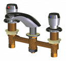 Chicago Faucets Chrome, Low Arc, Bathroom Sink Faucet, Manual Faucet Activation, 1.00 gpm - 404-V665ABCP
