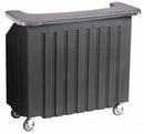 Cambro 54" x 25-7/8" x 46-1/8" Polyethylene, Thick Foam-Insulated Bar, Black - EABAR540DS670