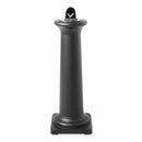 Rubbermaid 1 gal Cigarette Receptacle, 38 1/4 in Height, 13 in Base Dia., Plastic, Black - FG9W3000BLA