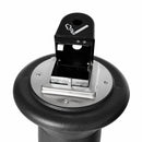 Rubbermaid 1 gal Cigarette Receptacle, 38 1/4 in Height, 13 in Base Dia., Plastic, Black - FG9W3000BLA
