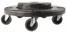 Rubbermaid Container Dolly, 250 lb Load Capacity, Round, 1 Max. No. of Containers - FG264043BLA
