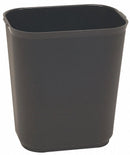 Tough Guy 7 gal Rectangular Fire-Resistant Wastebasket, Plastic, Black - 4PGL7