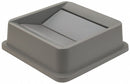 Tough Guy Trash Can Top, Square, Drop, 35 gal, 50 gal, Gray - 4PGR4