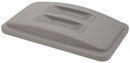 Tough Guy Trash Can Top, Rectangular, Dome, 23 gal, Gray - 4PGU2