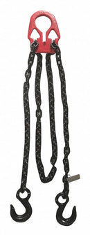 Dayton 10 ft Adjustable, Control Plate, Sling Hook Chain Sling, Grade 80 Alloy Steel - 4PGW4