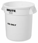 Rubbermaid 10 GALLON BRUTE CONTAINER ICE ONLY - FG9F8600WHT