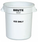 Rubbermaid 10 GALLON BRUTE CONTAINER ICE ONLY - FG9F8600WHT