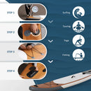 Soozier Inflatable Stand Up Paddle Board Ultra-Light Yoga SUP with Non-Slip Deck Pad, Premium Accessories, Waterproof Bag, Safety Leash and Hand Pump for Surfing, Brown