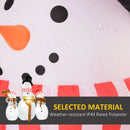 6.1' Inflatable Three Snowmen with Sign Each