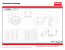 Dayton 1/3 HP, General Purpose Motor, 3-Phase, 1140 Nameplate RPM, 230/460 Voltage, 56C Frame - 4THW4