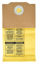 Dayton Vacuum Bag, Paper, 2-Ply, Standard Bag Filtration Type, For Vacuum Type Backpack Vacuum - 4TR17