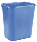 Tough Guy 7 gal Rectangular Recycling Wastebasket, Plastic, Blue - 4UAU5