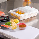 Rubbermaid 18 in" x 12 in" x 3 1/2 in" Co-Polyester Food Box, Clear - FG330700CLR