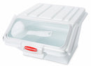 Rubbermaid 15 in" x 11 3/4 in" x 8 1/2 in" Plastic Safety Storage Bin, White/Clear - FG9G6000WHT