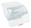 Rubbermaid 15 in" x 11 3/4 in" x 8 1/2 in" Plastic Safety Storage Bin, White/Clear - FG9G6000WHT