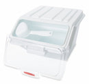 Rubbermaid 15 in" x 11 3/4 in" x 8 1/2 in" Plastic Safety Storage Bin, White/Clear - FG9G6000WHT
