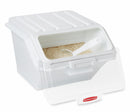 Rubbermaid 15 in" x 11 3/4 in" x 8 1/2 in" Plastic Safety Storage Bin, White/Clear - FG9G6000WHT