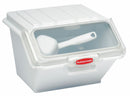 Rubbermaid 15 in" x 11 3/4 in" x 8 1/2 in" Plastic Safety Storage Bin, White/Clear - FG9G6000WHT