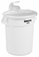Rubbermaid 29 1/3 in" x 20 29/32 in" x 24 3/4 in" Plastic Bulk Ingredient Container Combo, White/Clear - FG9G7400WHT
