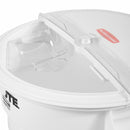 Rubbermaid 29 1/3 in" x 20 29/32 in" x 24 3/4 in" Plastic Bulk Ingredient Container Combo, White/Clear - FG9G7400WHT