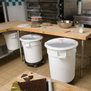 Rubbermaid 29 1/3 in" x 20 29/32 in" x 24 3/4 in" Plastic Bulk Ingredient Container Combo, White/Clear - FG9G7400WHT