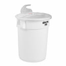 Rubbermaid 29 1/3 in" x 23 2/5 in" x 29 1/3 in" Plastic Bulk Ingredient Container Combo, White/Clear - FG9G7500WHT