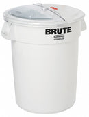 Rubbermaid 29 1/3 in" x 23 2/5 in" x 29 1/3 in" Plastic Bulk Ingredient Container Combo, White/Clear - FG9G7500WHT
