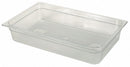 Rubbermaid 20-13/16" x 12-13/16" x 4" 13-3/4 Qt. Polycarbonate Cold Food Pan - FG131P00CLR