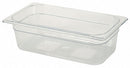 Rubbermaid 12-13/16" x 6-7/8" x 4" 4 Qt. Polycarbonate Cold Food Pan - FG117P00CLR