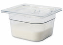 Rubbermaid 6-7/8" x 6-3/8" x 4" 1-2/3 Qt. Polycarbonate Cold Food Pan - FG105P00CLR