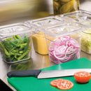 Rubbermaid 6-7/8" x 6-3/8" x 4" 1-2/3 Qt. Polycarbonate Cold Food Pan - FG105P00CLR