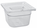 Rubbermaid Polycarbonate Cold Food Pan Cover with Peg Holes - FG108P23CLR