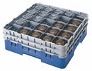 Cambro 19 3/4 in" x 19 3/4 in" x 8.875 in" Polypropylene Closed Glass Rack System with 25 Compartments, Gra - CA25S638151