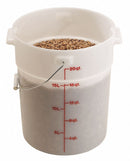 Cambro 15 in" Polyethylene Pail, White - CAPWB22148