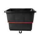 Rubbermaid High-Maneuverability Cube Truck, Cubic Foot Capacity 20.0 cu ft, 48 1/4 in x 34 1/8 in x 37 7/8 in - FG472000BLA