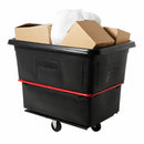 Rubbermaid High-Maneuverability Cube Truck, Cubic Foot Capacity 20.0 cu ft, 48 1/4 in x 34 1/8 in x 37 7/8 in - FG472000BLA