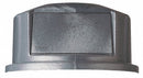 Rubbermaid BRUTE Series, Trash Can Top, Round, Dome with Push Door, 32 gal, Gray - FG263788GRAY
