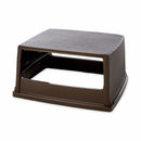 Rubbermaid Glutton Series, Trash Can Top, Rectangular, Canopy, 56 gal, Brown - FG256V00BRN
