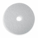 3M 12 in Non-Woven Polyester Fiber Round Polishing Pad, 175 to 600 rpm, White, 5 PK - 4100