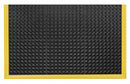 Notrax Drainage Mat, 3 ft 4 in L, 26 in W, 7/8 in Thick, Rectangle, Black with Yellow Border - 549S2640YB