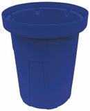 Tough Guy 30 gal Round Correctional Facility Trash Can, Plastic, Blue - 4YKE6