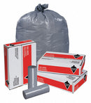 Tough Guy Trash Bag, 60 gal., LLDPE, Coreless Roll, Gray, PK 100 - 5XL65