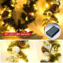 9 Feet Pre-Lit Artificial Christmas Garland With LED Lights