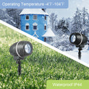 Outdoor Waterproof Christmas Snowflake LED Projector Lights With Remote Control